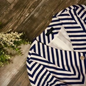 Talbots • Chevron Print Blazer